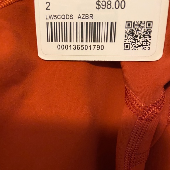 NWT Lululemon Wunder Train High-Raise Tight 25” Aztec Brick - Picture 6 of 8